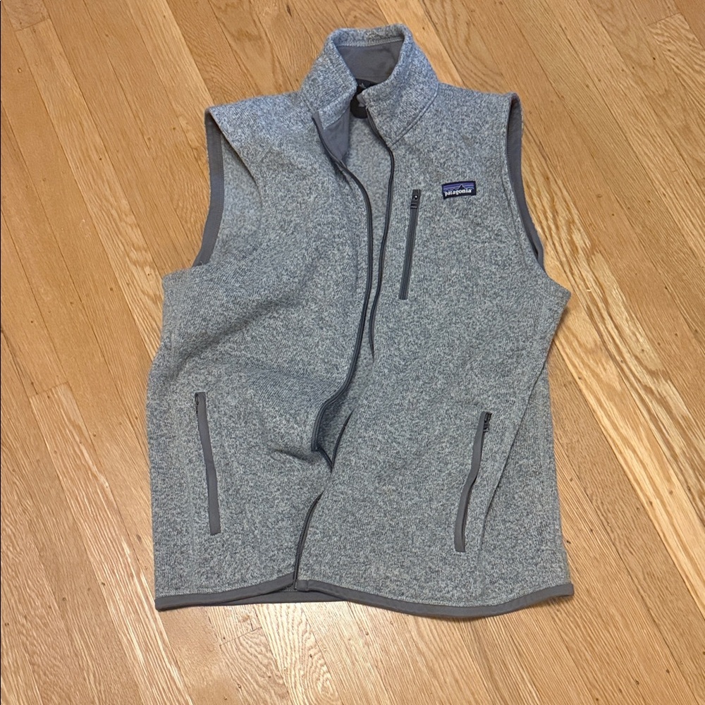 Patagonia Men's Zip-Up Gray Sweater Vest